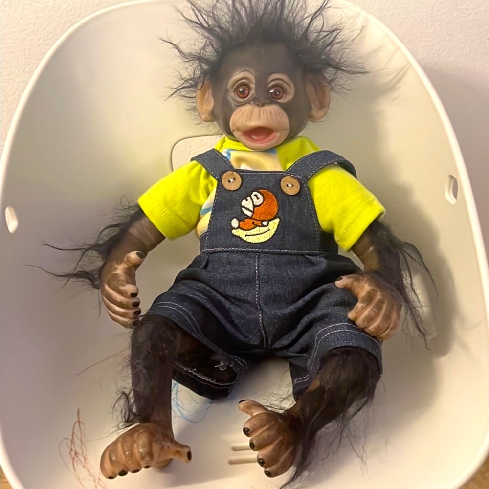 Adorable Handmade Monkey Reborn Doll